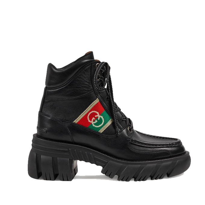 Capture2.png Gucci Black Ankle Boot with Interlocking G