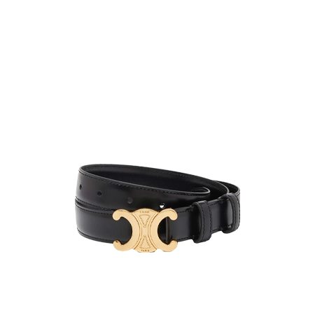 Celine Medium Triomphe Belt in Taurillon Leather