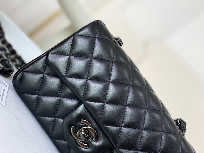 Chanel-mini-lambskin-black-ruthenium-hardware1.jpg Chanel Mini Lambskin Black with Ruthenium Hardware