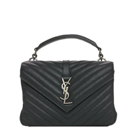 YSL College Bag Silver