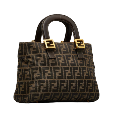 Fendi Zucca Canvas Handbag